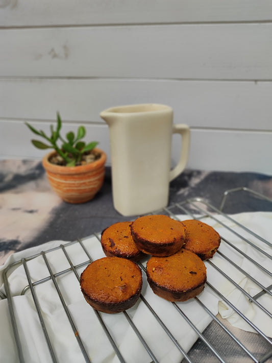 MUFFINS DE ALGARROBO Y ZANAHORIA