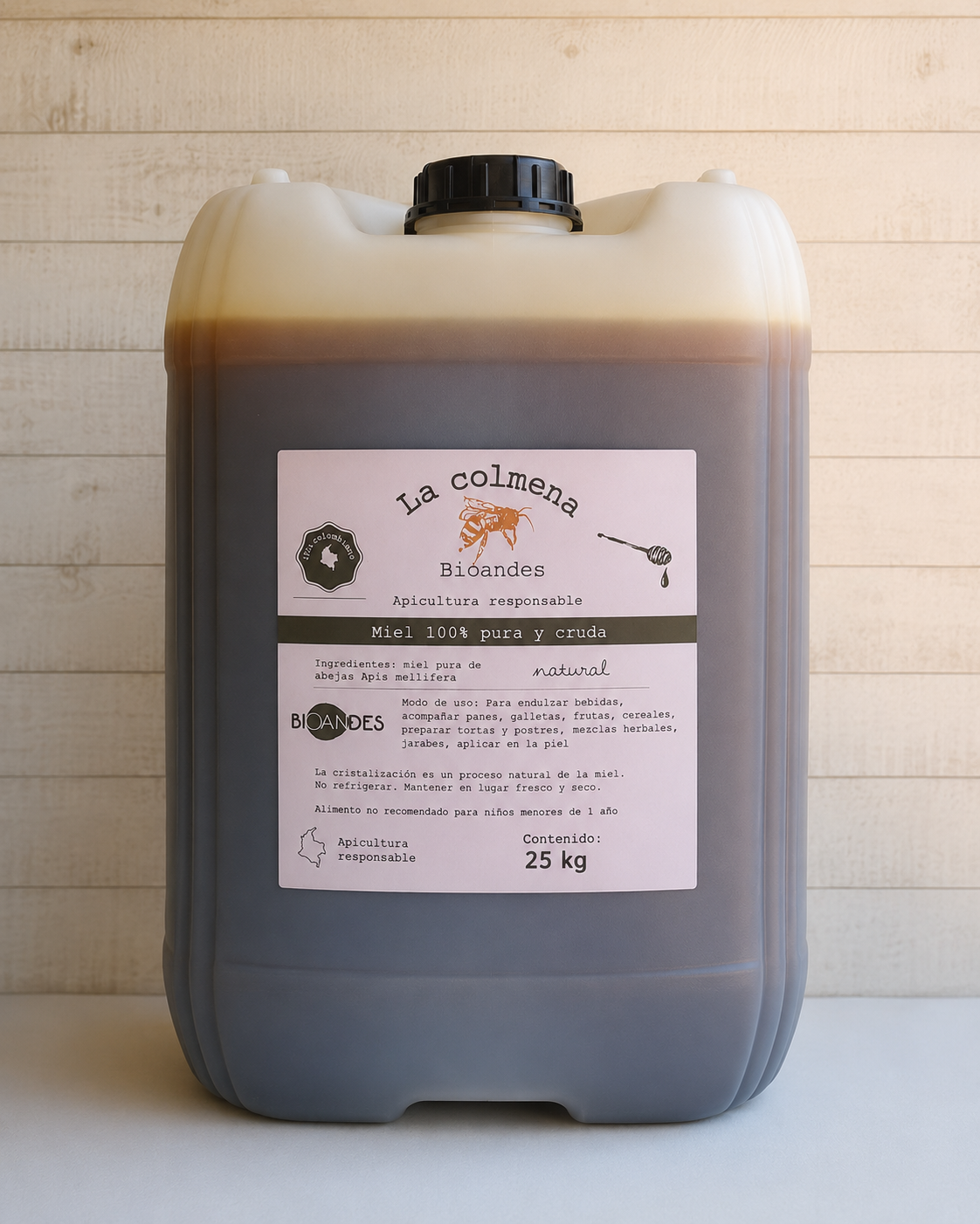 Miel de Abejas Cruda y Pura 25Kg